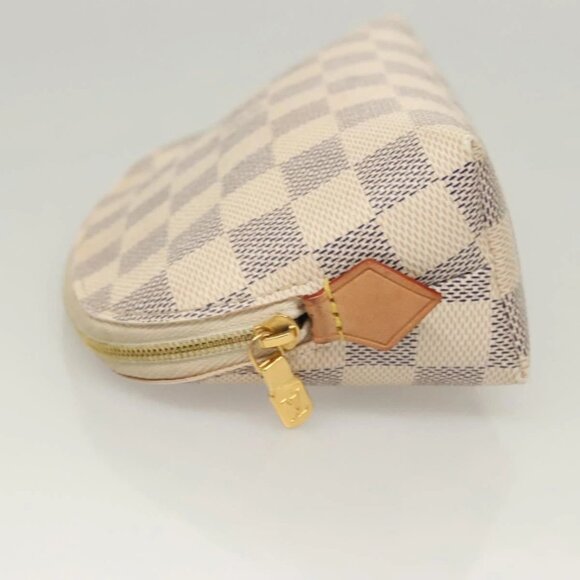 LOUIS VUITTON Damier Azur Pochette Cosmetic PM Pouch - Picture 4 of 16